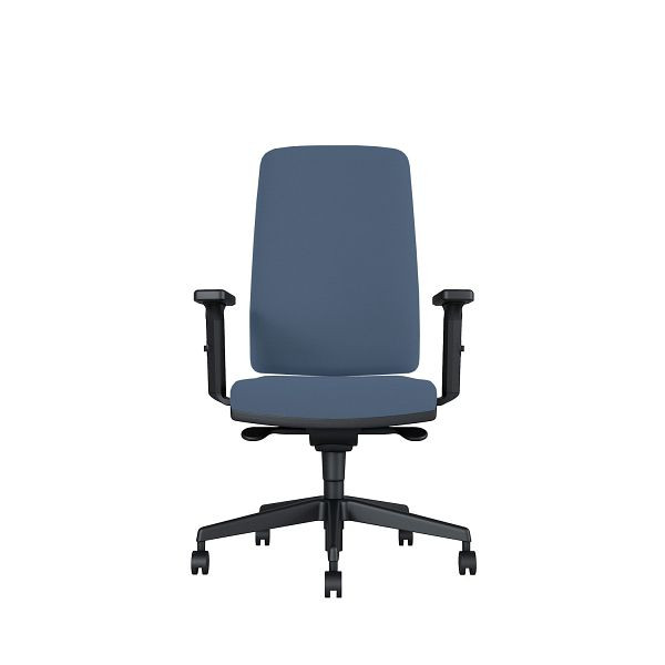 Bisley Bürodrehstuhl Stone, Mit Armlehnen, Kunststofffußkreuz, MR6333 navy blue, STONEKLMR6333