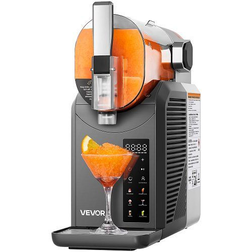 VEVOR 2L Slush-Maschine, kein Eis nötig, 200W Edelstahl 304, 6 Programme für Frozen Margaritas Frappés Milchshake, MNXRJ12LDGDZUGHQN001V2
