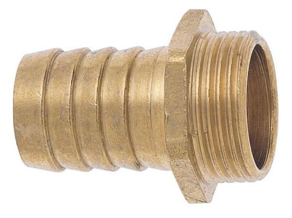 GEKA plus 1/3-Schlauchverschraubung Sauger, AG G 1/2" - 10mm MS mit Sechskant, VE: 10 Stück, 17.0750