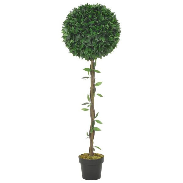 vidaXL Künstliche Pflanze Lorbeerbaum mit Topf Grün 130 cm, 280200