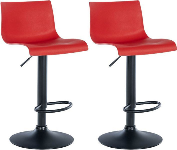 CLP Barhocker Branford Kunststoff, rot, VE: 2 Stück, 323622