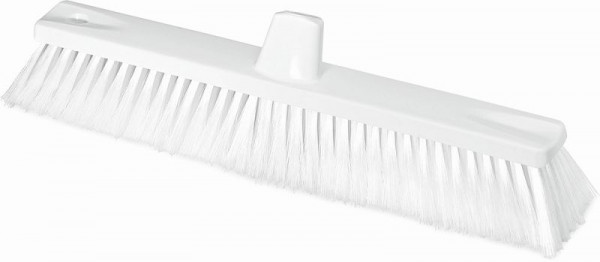 Nölle HACCP Großflächenbesen weiß 45 cm Borste 0,50 mm, harte Borsten, VE: 6 Stück, 18234551