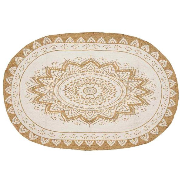 vidaXL Teppich Braun 152 x 245 cm Jute, 42010827, 8721288664730