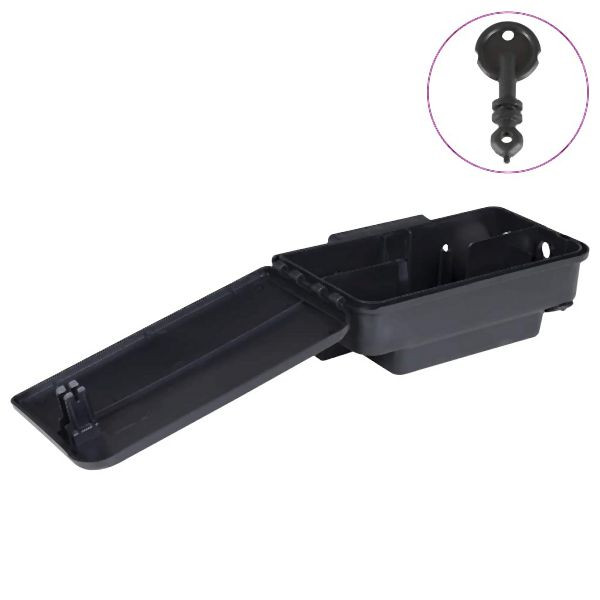 vidaXL Mausefallen 12 Stück Schwarz 22x12,5x7,5 cm, 4106486