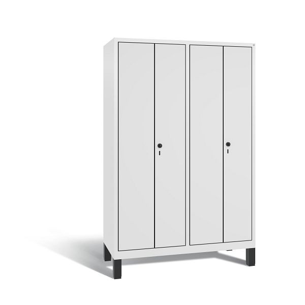 C+P Spind Evolo, 4 Abteile, H1850xB1190xT500 mm, Weiß/MDF Weiß, 48012-40 S10345