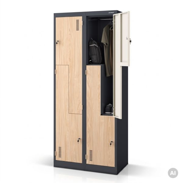 Jan Nowak Kleiderschrank Typ L, Anthrazit, Sonoma-Eiche, 800x1850x450 mm, JULIA Eco Design, 2259