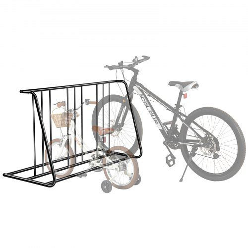 VEVOR Fahrradständer für 6 Räder, freistehend, für 76,2 mm Reifen, doppelseitig, Karbonstahl, für Gehweg, Garage, Innenbereich, JYZXCTFJHSHJKX23S001V0
