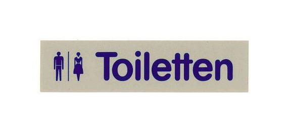 Contacto Wortschild TOILETTEN, 7673/001