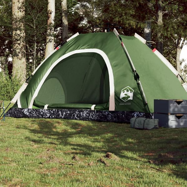 vidaXL Campingzelt 5 Personen Grün Quick Release, 4004173