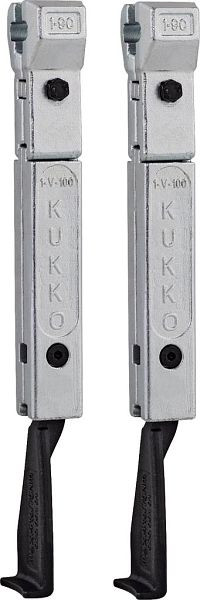 KUKKO 2 schmale Abzughaken (Paar), Hakenlänge: 200 mm, 1-191-P