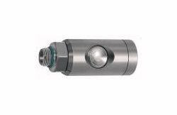 Riegler Druckknopf-Sicherheitskupplung NW 7,4, Edelstahl 1.4404, Außengewinde, drehbar, 107580