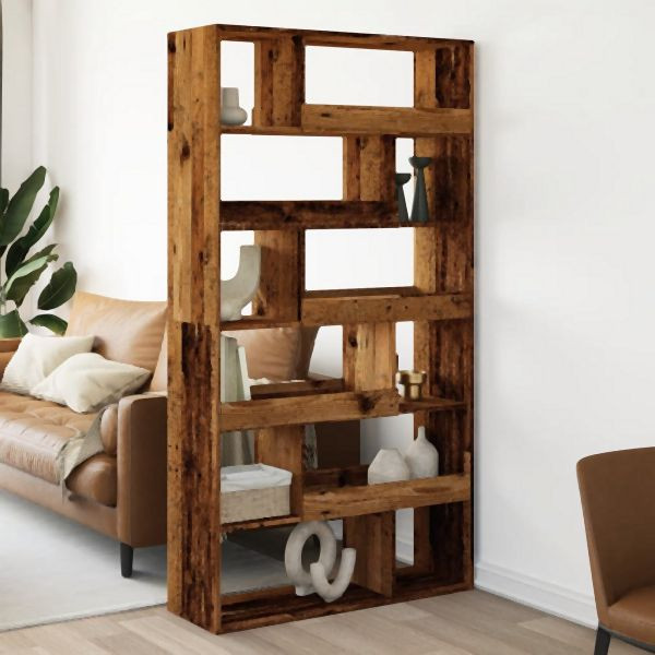vidaXL Raumteiler Altholz-Optik 100x33x187,5 cm Holzwerkstoff, 3309508