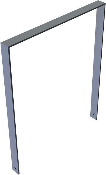 Schake Anlehnbügel aus Flachstahl 80 x 12 mm, ohne Querholm, Gesamtbreite: 1000 mm, feuerverzinkt und beschichtet DB 703, 452_100B