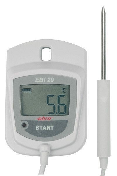 ebro EBI 20-TE1 Temperatur-Datenlogger mit externem Fühler, 1601-0043