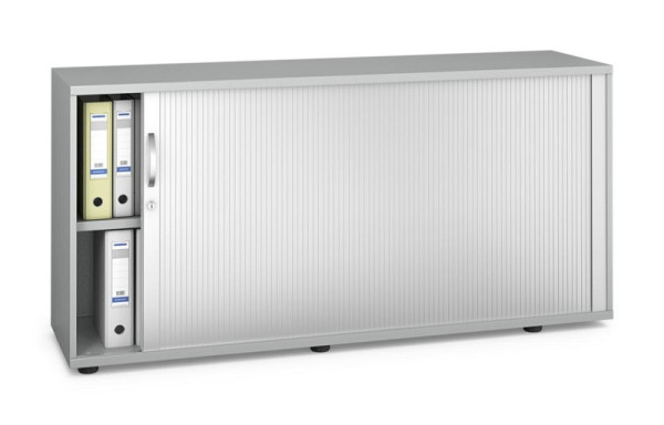 Deskin Rollladenschrank MULTI M pro, Dekor: Lichtgrau, BxHxT: 1600 x 780 x 420 mm, 272613