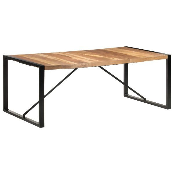 vidaXL Esstisch 200x100x75 cm Massivholz mit Palisander-Finish, 321543