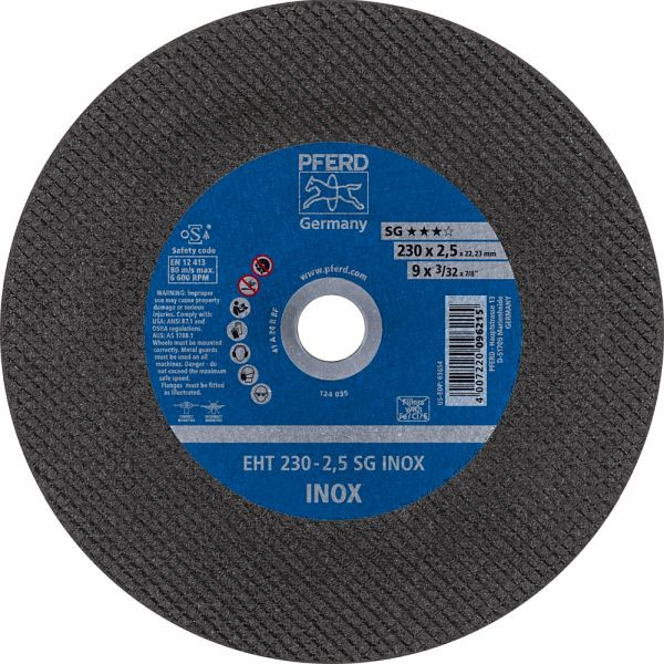 Pferd Trennscheibe EHT 180-2,5 SG INOX, VE: 25 Stück, 61326423