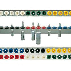 SÖHNGEN Varioflex-Ampullenschiene, Aluminium, einreihig, für 48 Ampullen, 0101031