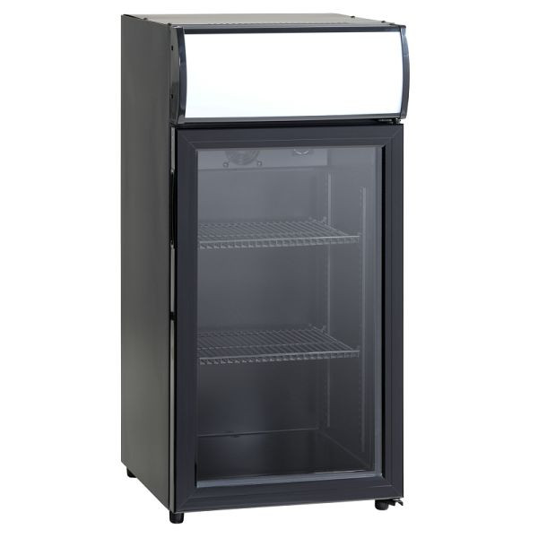 KBS Glastürkühlschrank SCC 82 GDU, Außenmaterial: Stahlblech schwarz pulverbeschichtet, 915082