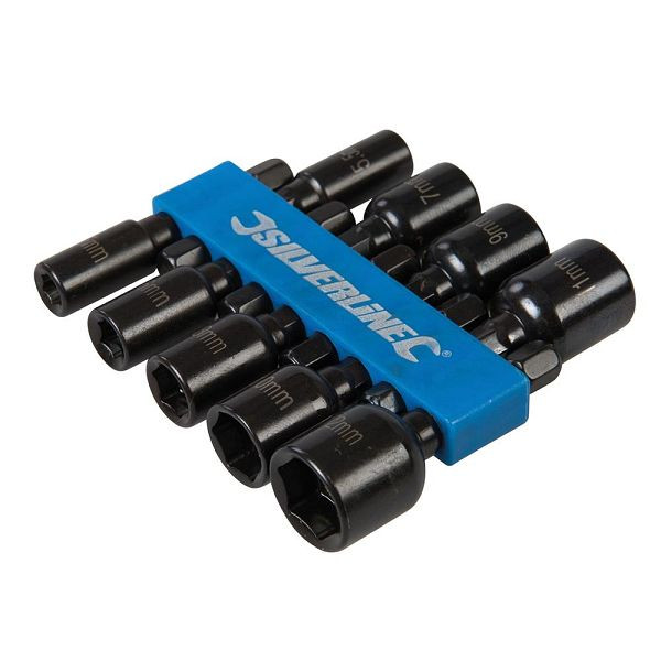 Silverline Steckschlüssel, magnetisch, 9-tlg. Satz, 5–12 mm, 855189