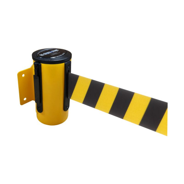 Stein HGS Wandgurtkassette -P-Line Utility-, gelb, schwarz/gelb diagonal (schraffiert), mit magnetischem Gurtendstück, 12846e-1704