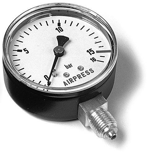 Airpress Manometer 1/4" Anschluss unten, 36302, 8712418006070