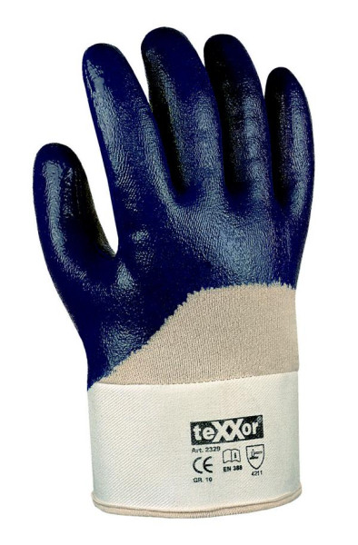teXXor Nitril-Handschuhe "STULPE", Größe: 10, VE: 144 Paar, 2329-10