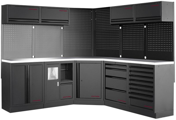 Kraftwerk MOBILIO BLK 5er Kompakt-Kombi mit Lochwand, Edelstahl 430, 3964O-BLK-IX