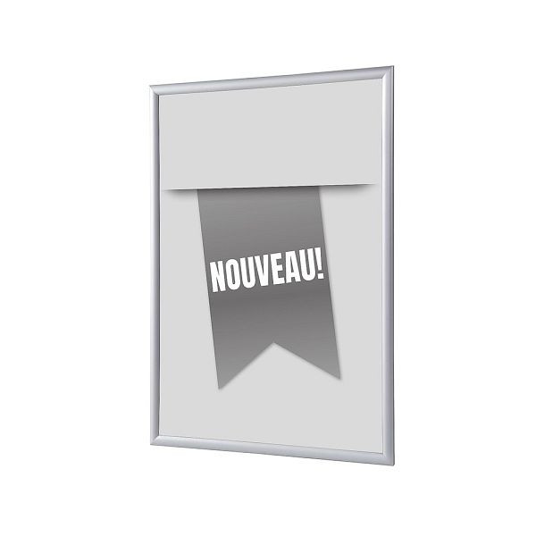 Showdown Displays Klapprahmen A4 Komplettset Neu Grau Französisch, KRA4G25LPPI581