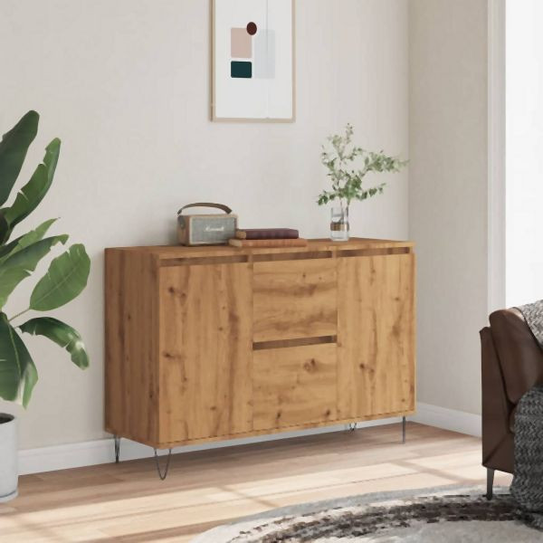 vidaXL Sideboard Artisan-Eiche 104x35x70 cm Holzwerkstoff, 857269