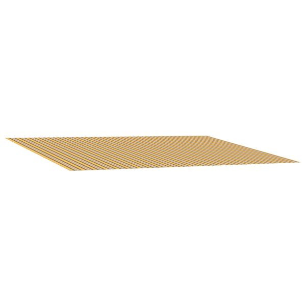 vidaXL Markisenersatzstoff Orange und Schwarz 450 x 350 cm Polyester, 3444340