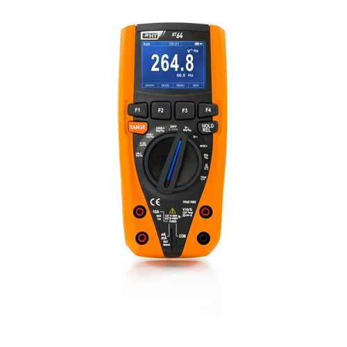 HT Instruments TRMS Multimeter, 4 stellige Anzeige, 6000 Digits, Datenlogger, Bargraph, CAT IV, 1010340
