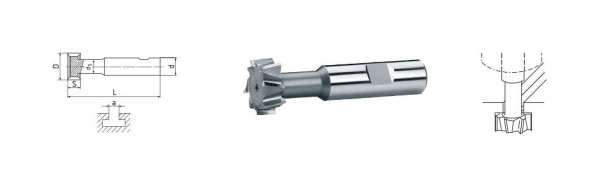 ELMAG HSS Co5 T-Nutenfräser DIN 851, Ø 16,0 mm, 73402, 9004853734021