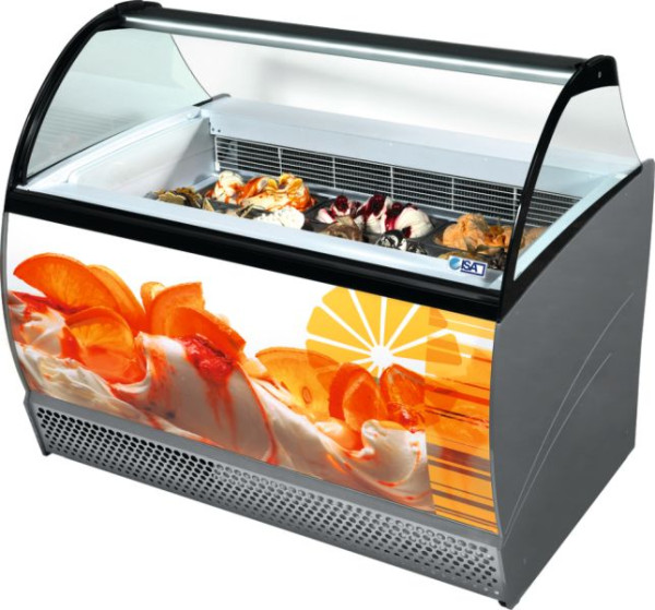 NordCap Speiseeisvitrine ISABELLA LX 10, steckerfertig, statische Kühlung, 4532000014001