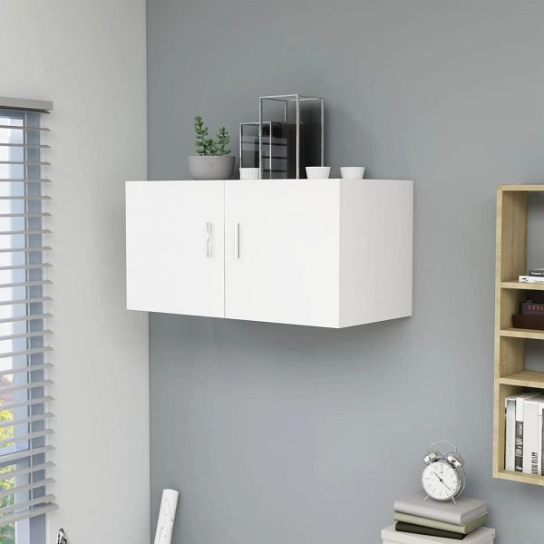 vidaXL Wandschrank Weiß 80 x 39 x 40 cm Holzwerkstoff, 802795