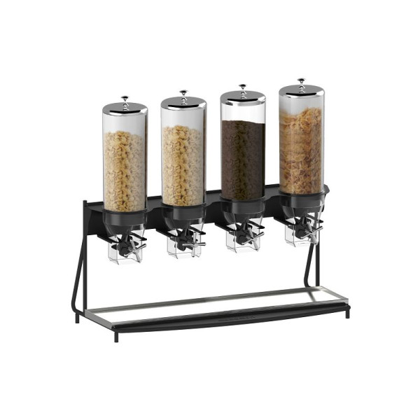Casselin 4-Röhren-Getreidespender Groß, Epoxidlackierte Metallstruktur, CDCL4