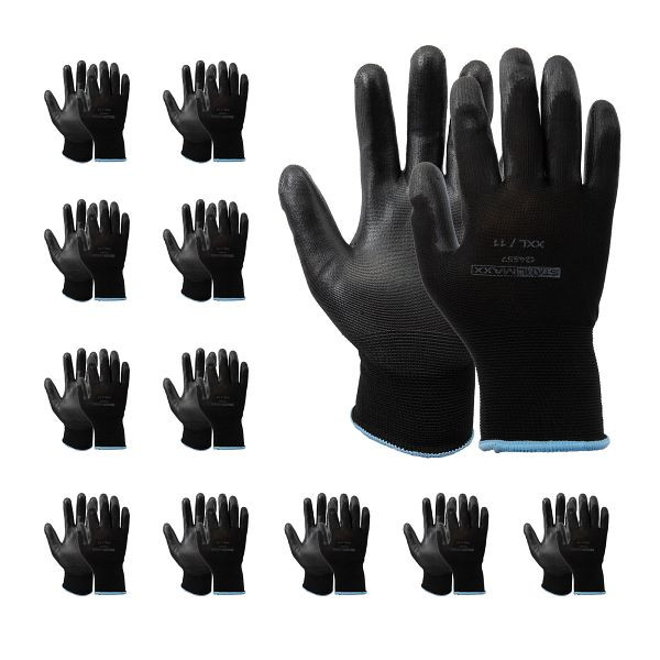 Stahlmaxx Arbeitshandschuhe, Größe XXL, beständig, feinfühlig, VE: 12 Paar, XXL-124557