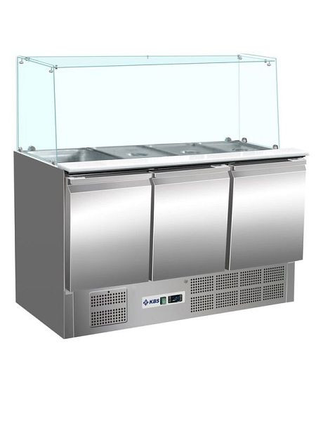 KBS Saladette gerader Glasaufbau KBS 904, 340114, 4059395003383