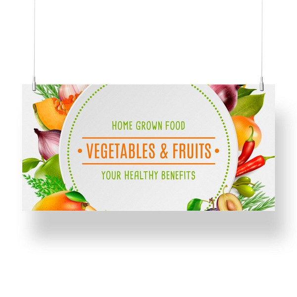 Showdown Displays Overhead Banner 50 x 100 cm KAPA® 5 mm Doppelseitig, FBH500x1000D-KP5