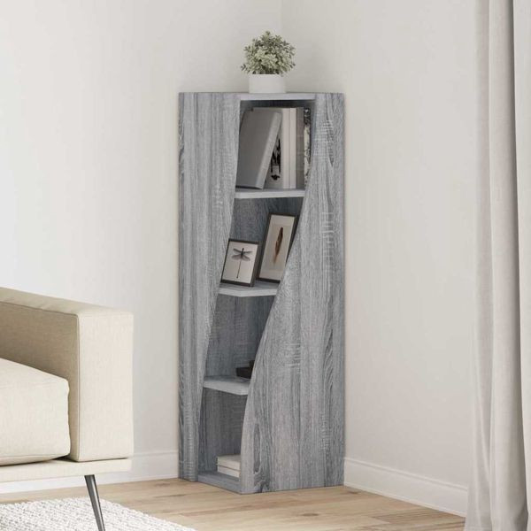 vidaXL Eckschrank Weiß 32x32x102cm Holzwerkstoff, 889861