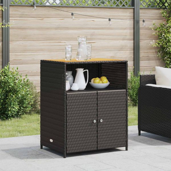 vidaXL Schrank Schwarz 70 x 50 x 87 cm Polyester und Roly Ratten, 42026912