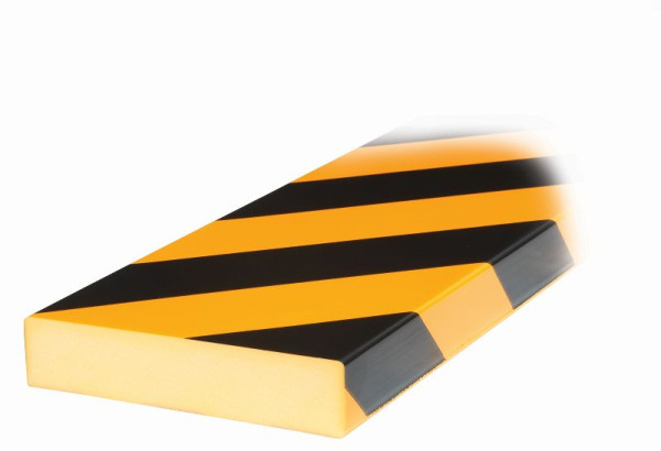 Knuffi Flächenschutz, Warn- und Schutzprofil Typ schwarz, gelb/schwarz, 1 Meter, PS-10009