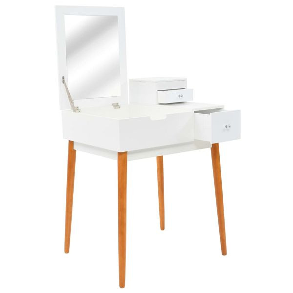 vidaXL Schminktisch mit Spiegel MDF 60 x 50 x 86 cm, 245752