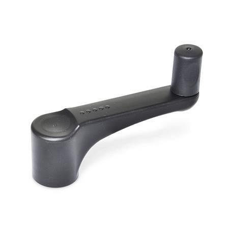Ganter Gerätekurbeln, Kunststoff (GN 670.2-38-B6-SW), VE: 10 Stück, 670.2-38-B6-SW