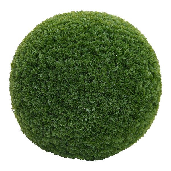 Mendler Künstlicher Busch HWC-O96, Thujakugel Dekopflanze Kunstpflanze Lebensbaum künstlich, Outdoor, Polyethylen Ø 52cm, 139596