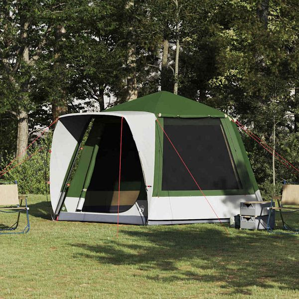 vidaXL Campingzelt Grün 420 x 420 x 227 cm Polyester, 42001026