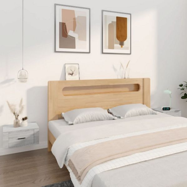 vidaXL Wand-Nachttische 2 Stück Grau Sonoma 50x36x25 cm, 816853