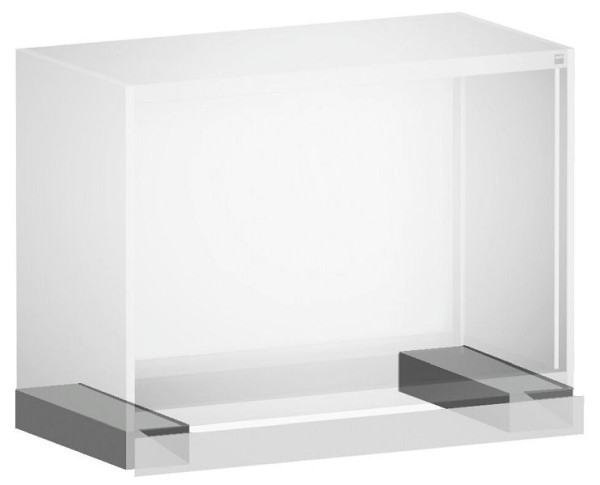 bott cubio Staplersockel mit Blende ESD, BxTxH: 1300x525x100mm, RAL 7035 ESD, Lichtgrau ESD, 41430007.20M