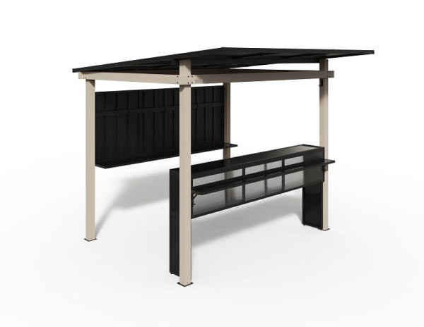 SOJAG Outdoorbar Munich Lichtgrau, 258x260x230cm, SJ58146