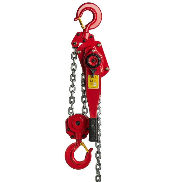 DELTA RED® Premium Hebelzug, mit Überlastschutz, 6,3t mit 1,5m Hubhöhe, DR.0.0526301.5.OP